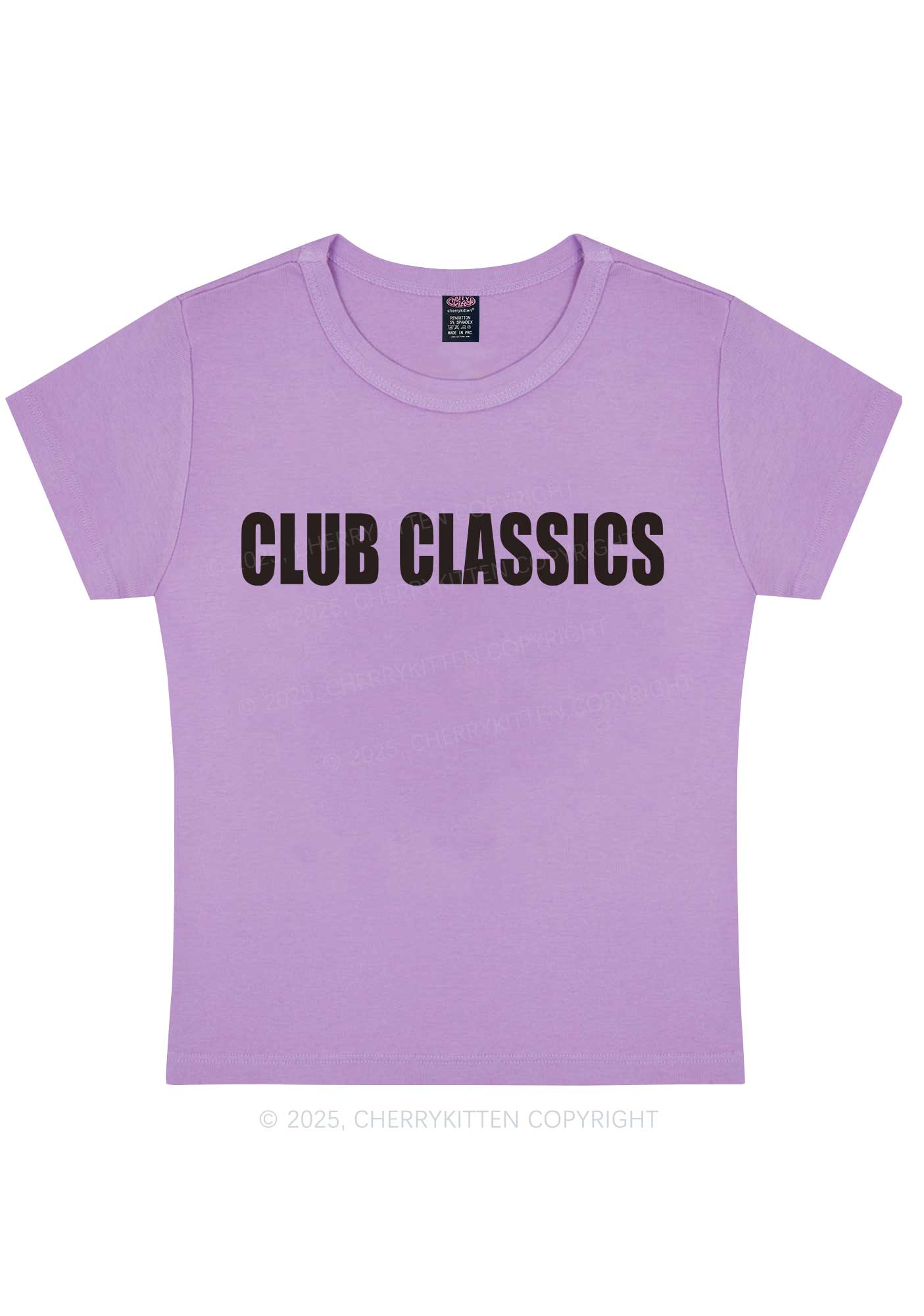 Club Classics Y2K Baby Tee Cherrykitten