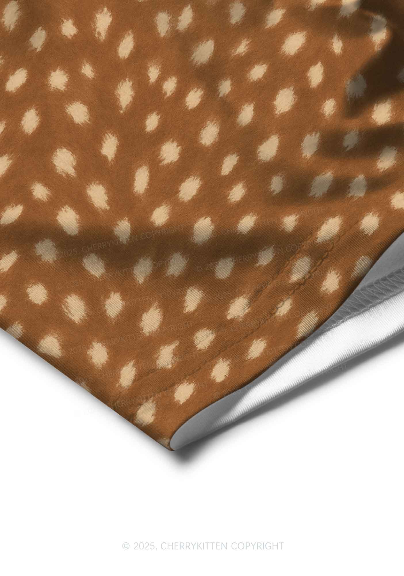 Brown Speckle Y2K Print Men Boxer Briefs Cherrykitten