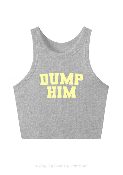 Dump Him Y2K Crop Tank Top Cherrykitten