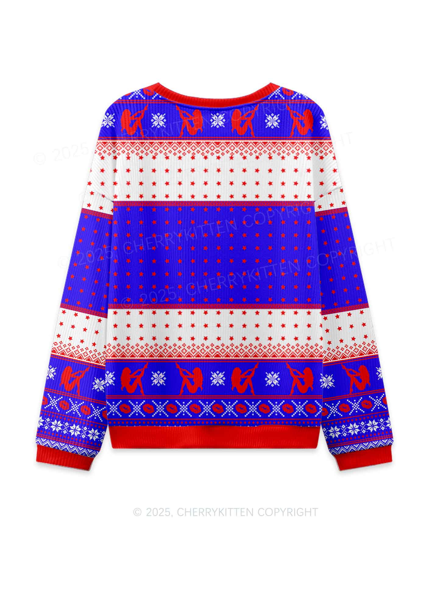 Make America Great Again Y2K Christmas Knit Sweatshirt Cherrykitten