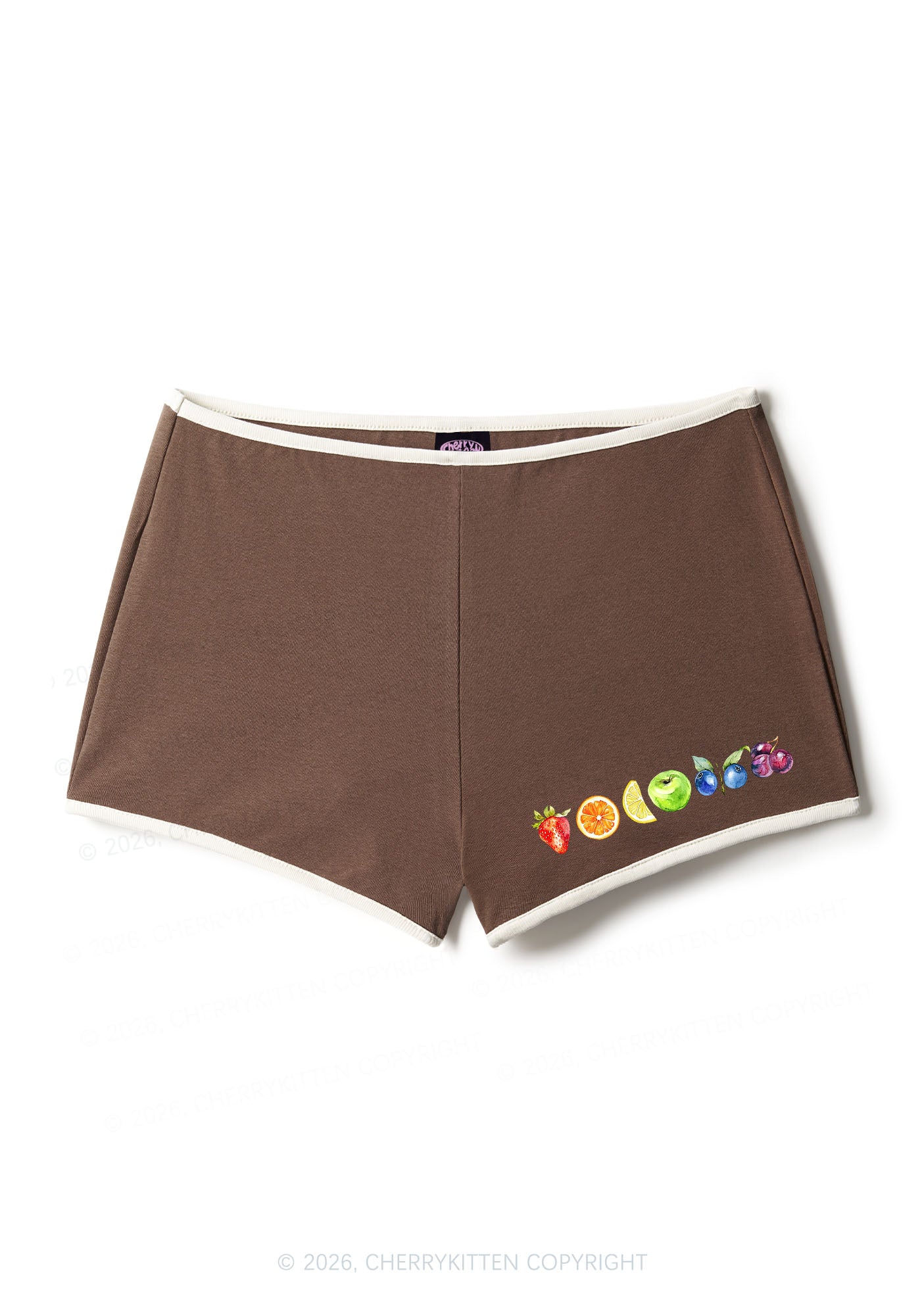 Six Fruity Pride Y2K Booty Shorts Cherrykitten