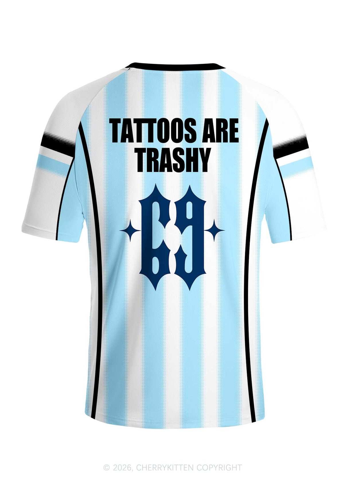 Tattoos Are Trashy Y2K Football Jersey Shirts Cherrykitten