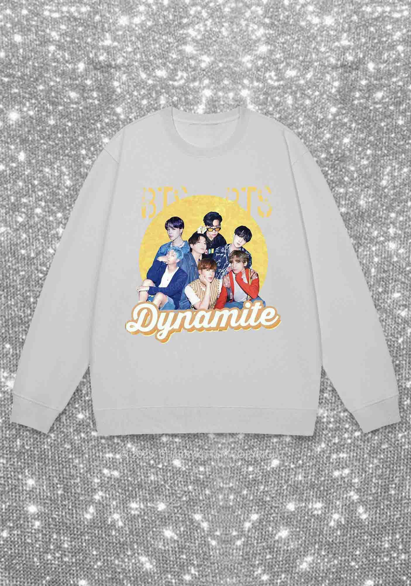 Bangtan Dynamite Kpop Y2K Sweatshirt Cherrykitten