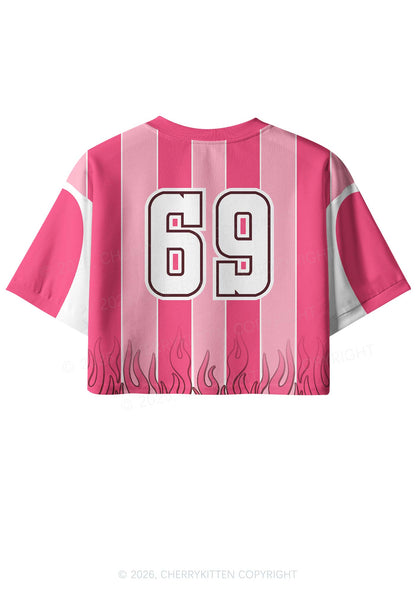 A Little Bit Fruity Pride Y2K Crop Sport Jersey Shirts Cherrykitten