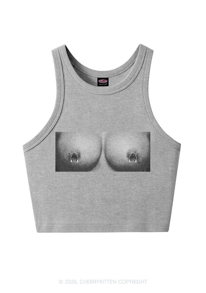 Nxpple Rings Y2K Crop Tank Top Cherrykitten