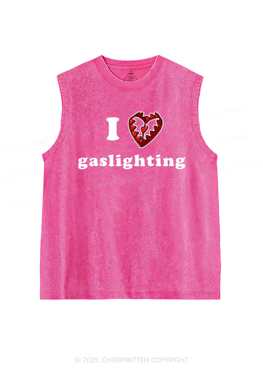 Love Gaslighting Y2K Washed Muscle Tank Cherrykitten