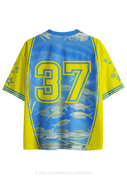 Custom Undersea Fish Y2K Sport Jersey Shirts Cherrykitten