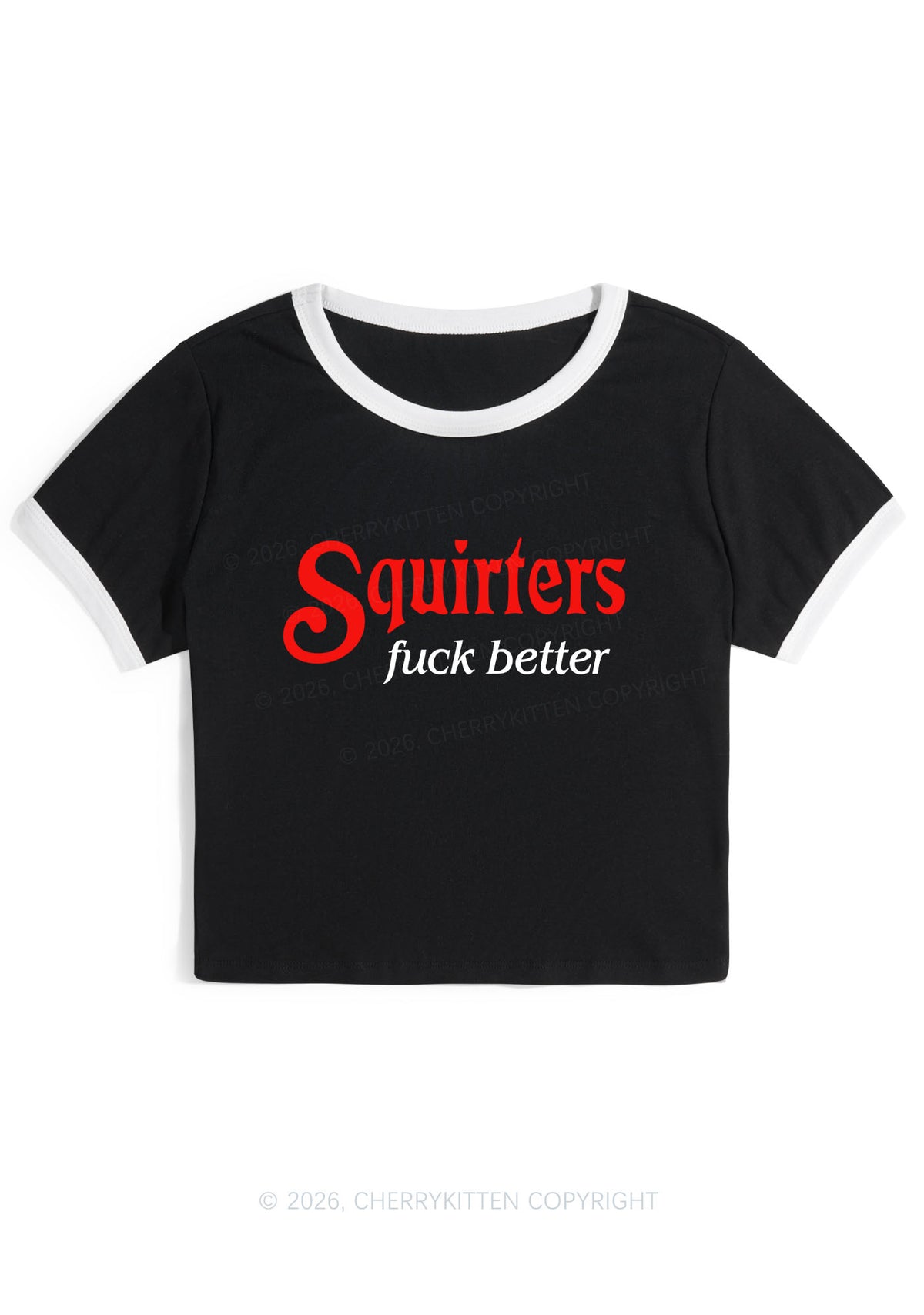 Squirters Fxxk Better Y2K Ringer Tee Cherrykitten
