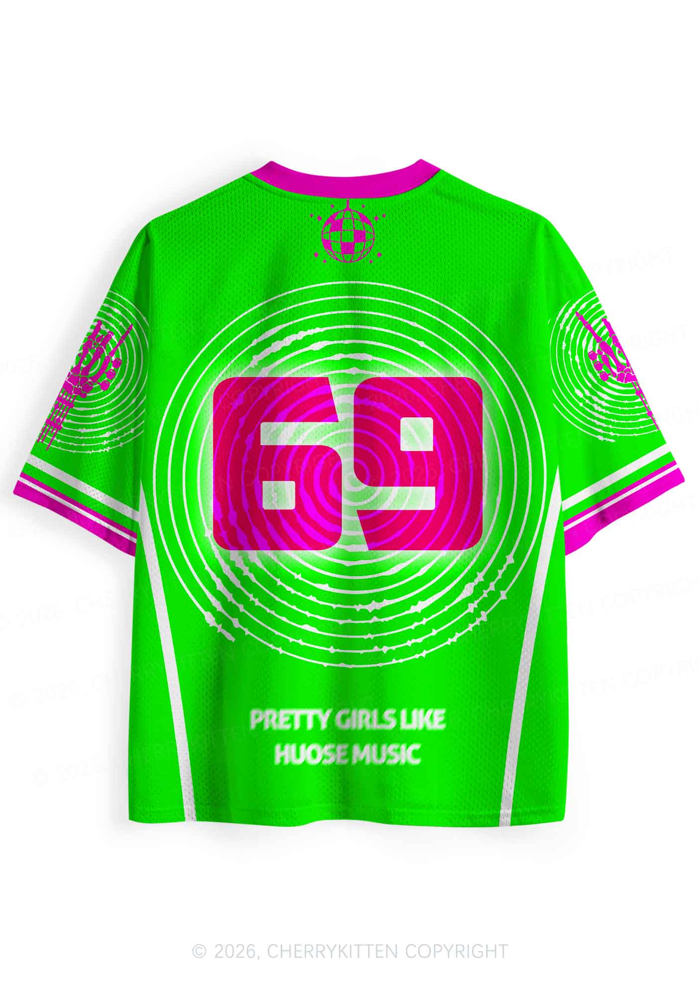 Pretty Girls Like House Music Y2K Sport Jersey Shirts Cherrykitten