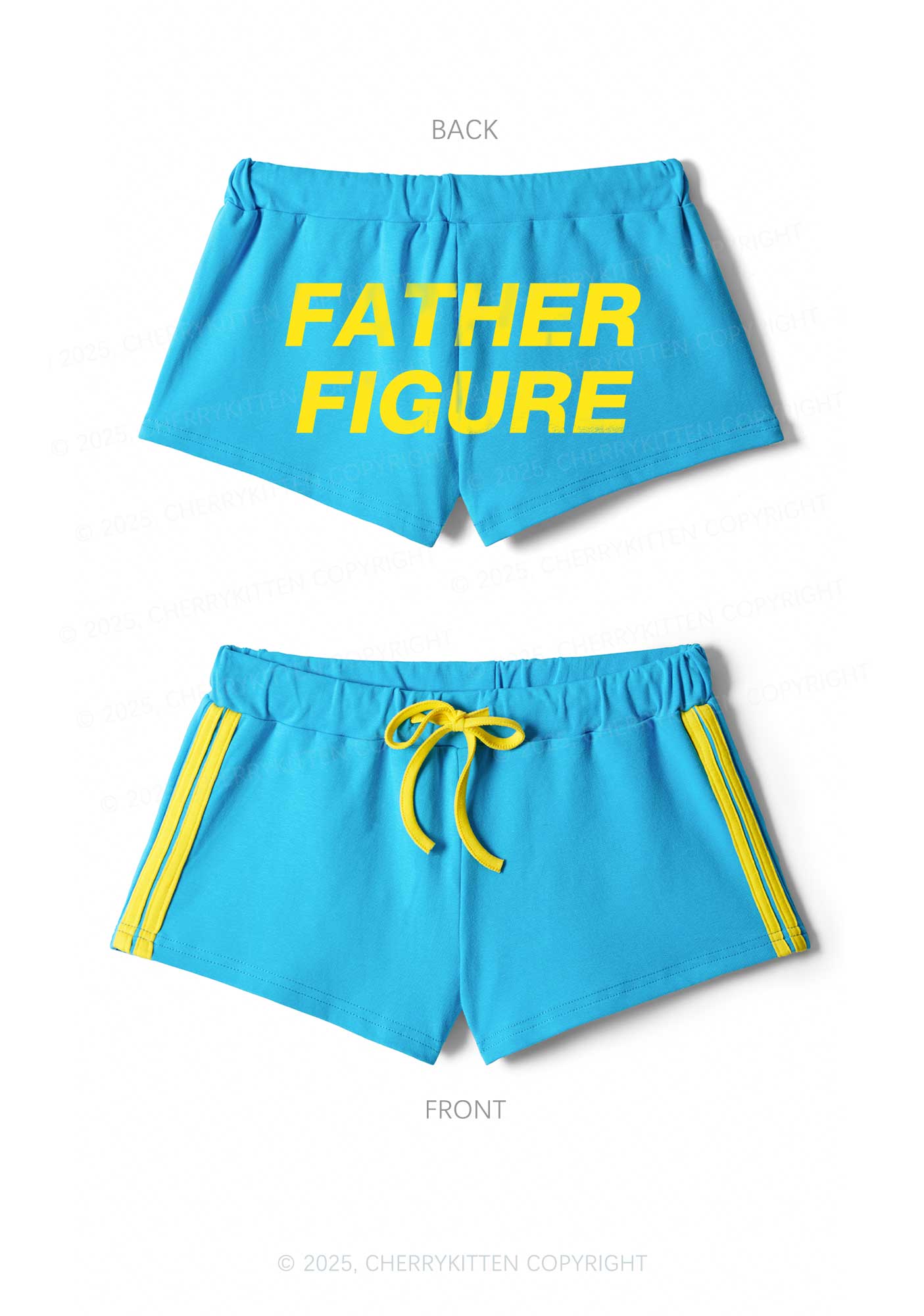 Father Figure Y2K Drawstring Mini Shorts Cherrykitten