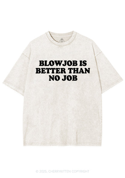 Blxwjob Is Better Y2K Shirts Washed Tee Cherrykitten