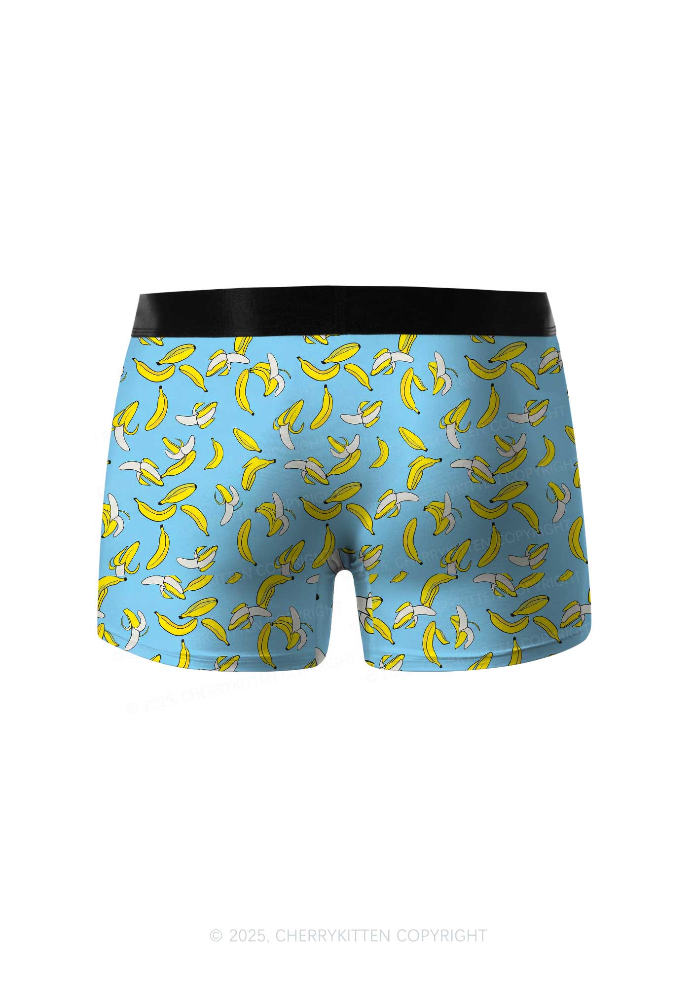 Blue Banana Y2K Print Men Boxer Briefs Cherrykitten