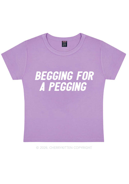 Begging For A Pegging Y2K Baby Tee Cherrykitten