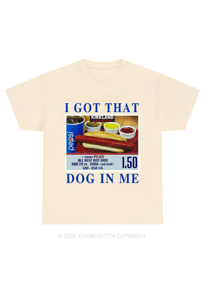 I Got That Hot Dog In Me Y2K Chunky Shirt Cherrykitten