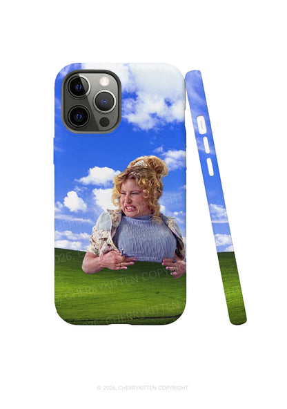Curly Blonde Lady Grassland Y2K Phone Case Cherrykitten