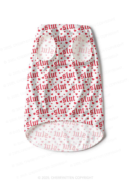 Slxt Red Heart Y2K Pet Tank Top Cherrykitten