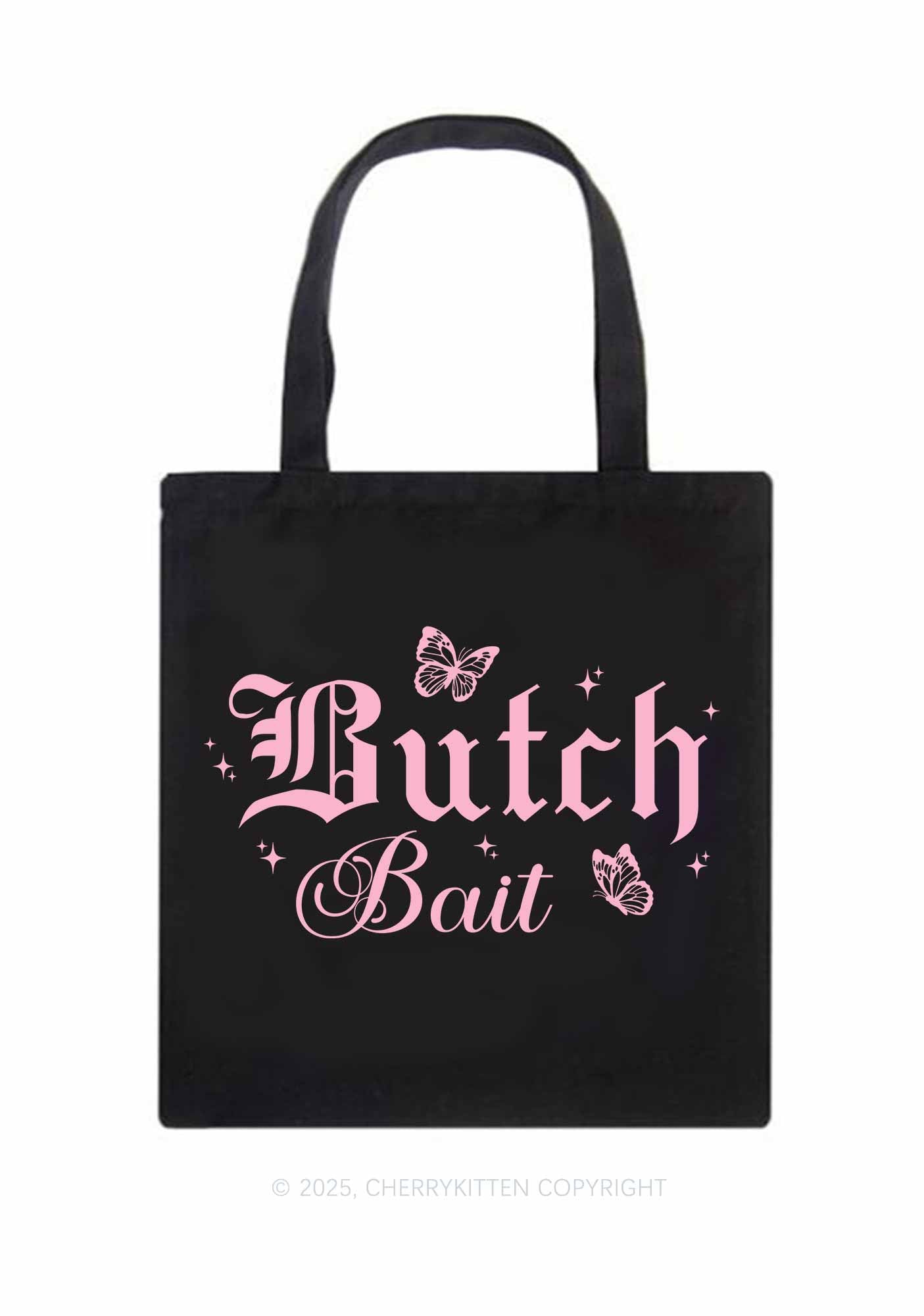 Butch Bait Pride Y2K Canvas Tote Bag Cherrykitten