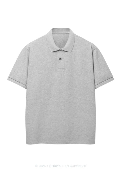 Plain Y2K Polo Shirts Cherrykitten