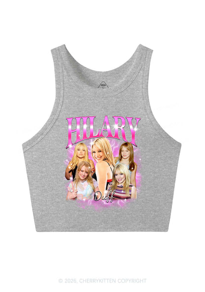 HD Pink Lightning Blonde Girl Y2K Crop Tank Top Cherrykitten