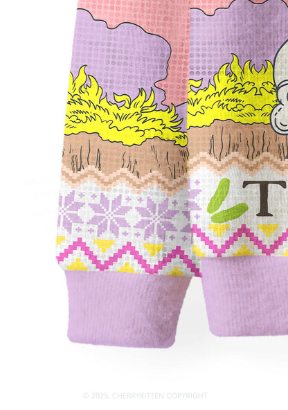 The Pickle Y2K Christmas Cardigan Knit Sweatshirt Cherrykitten