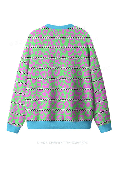 Serious Goose Y2K Christmas Knit Sweatshirt Cherrykitten