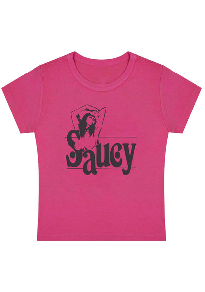 Curvy Saucy Girl Baby Tee