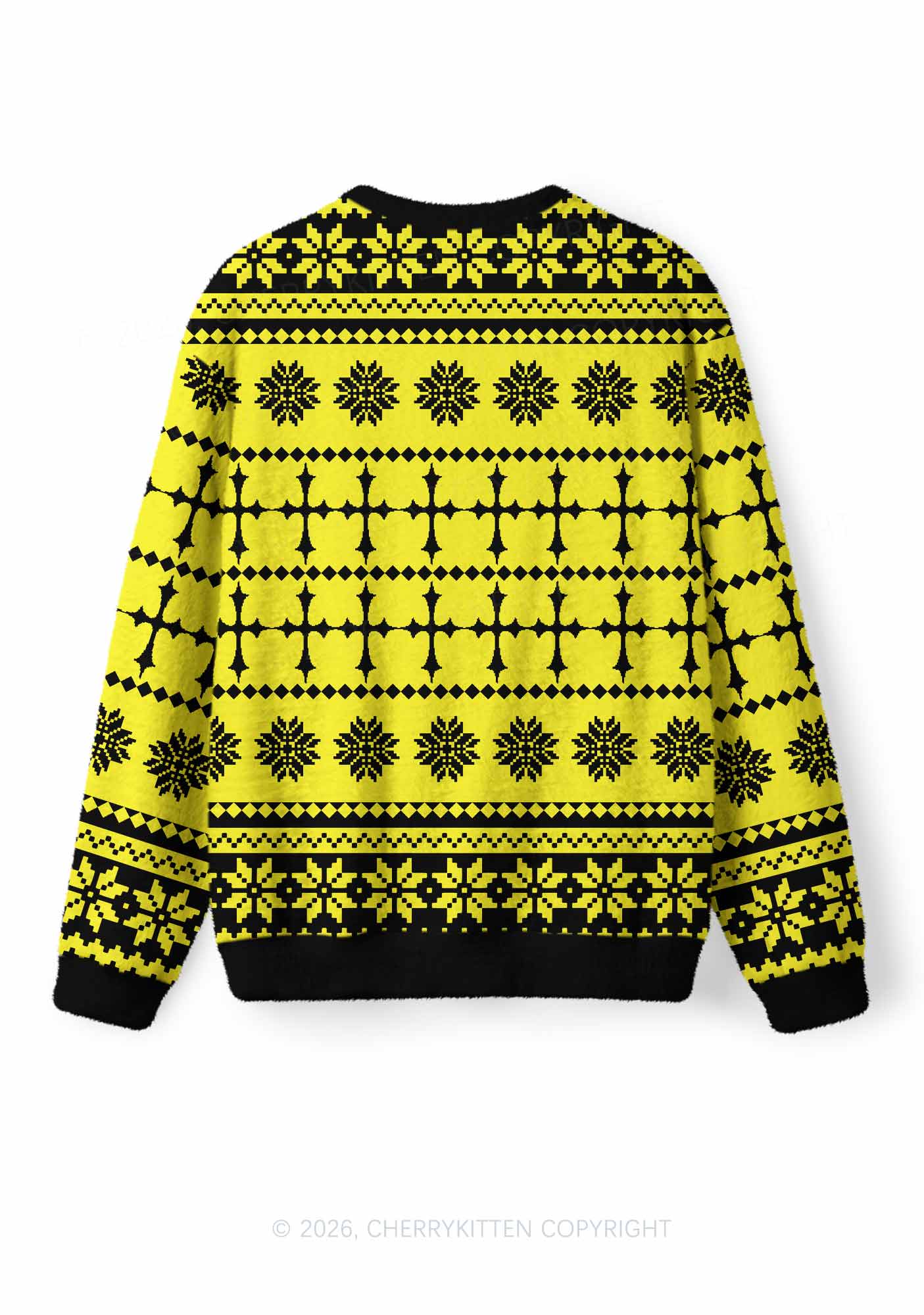 U Can Pick Ur Daddy Y2K Christmas Knit Sweatshirt Cherrykitten