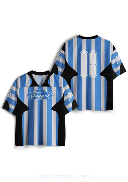 Custom Stripe Faggot Pride Y2K Sport Jersey Shirts Cherrykitten
