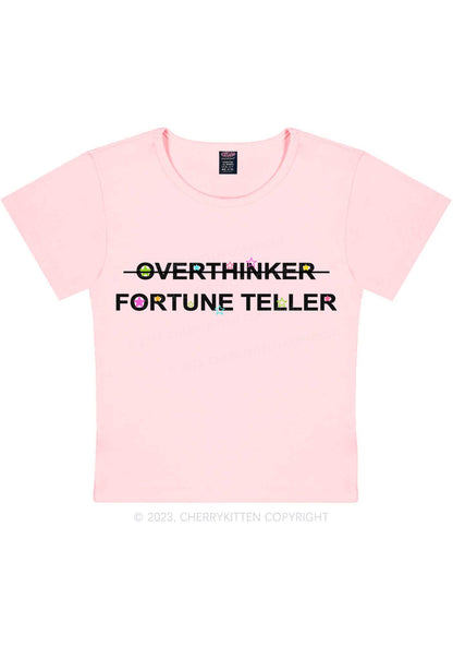 Overthinker Fortune Teller Y2K Baby Tee Cherrykitten