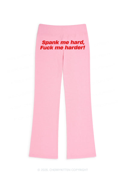 Spank Me Hard Y2K Low Rise Drawstring Flare Pants Cherrykitten