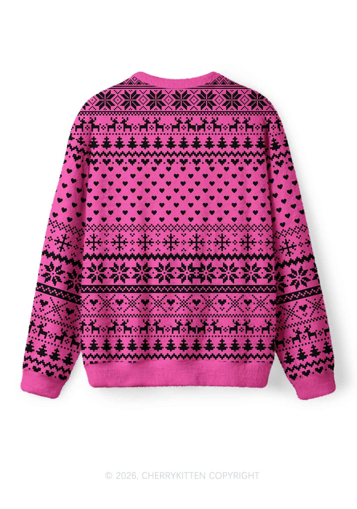 Cxxty Y2K Christmas Knit Sweatshirt Cherrykitten