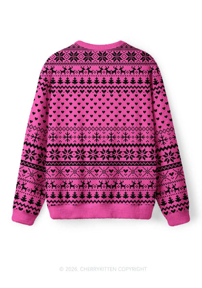 Cxxty Y2K Christmas Knit Sweatshirt Cherrykitten