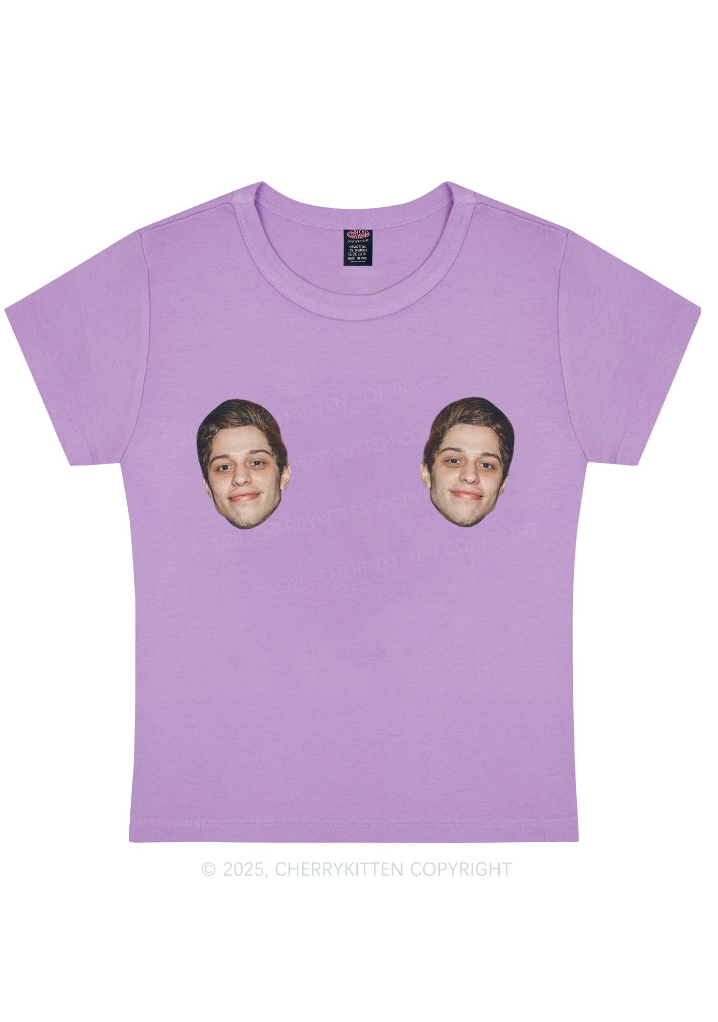 Custom Double Face Y2K Baby Tee Cherrykitten