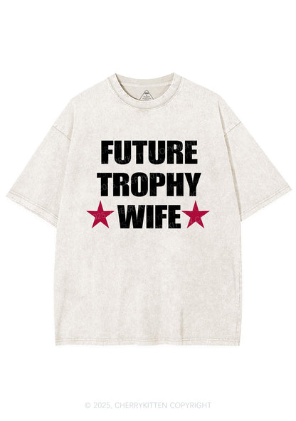 Future Trophy Wife Y2K Shirts Washed Tee Cherrykitten