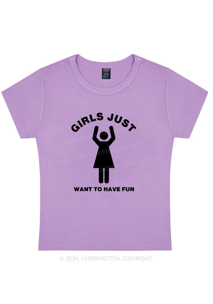 Curvy Girls Just Have Fun Y2K Baby Tee Cherrykitten