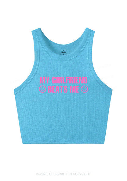 My Girlfriend Beats Me Y2K Crop Tank Top Cherrykitten