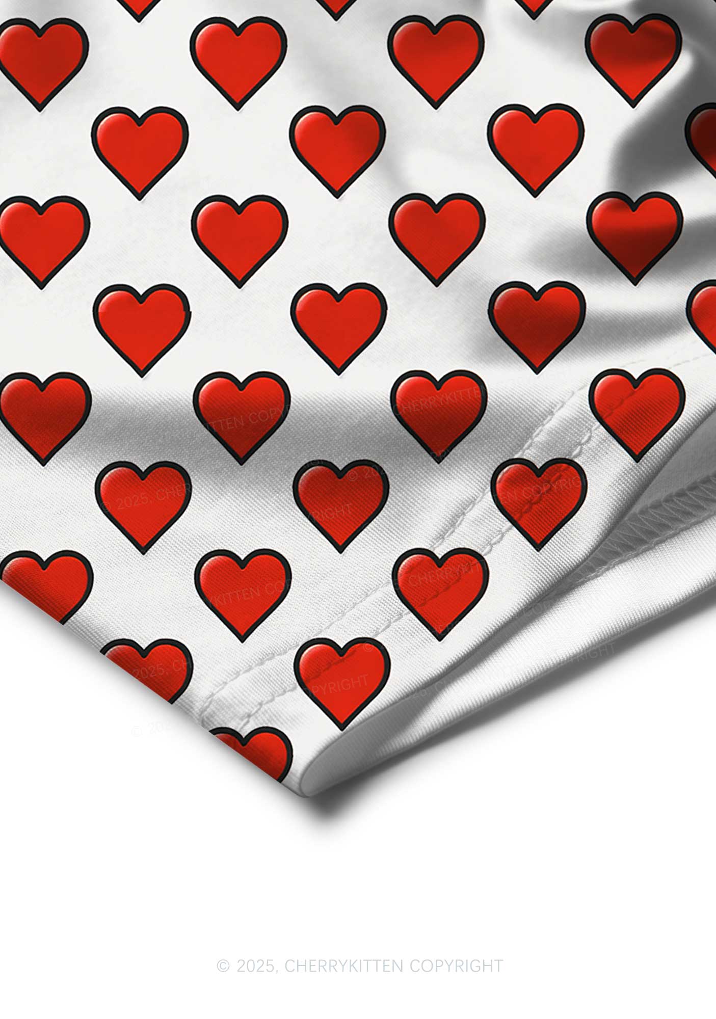 Red Heart Y2K Print Men Boxer Briefs Cherrykitten