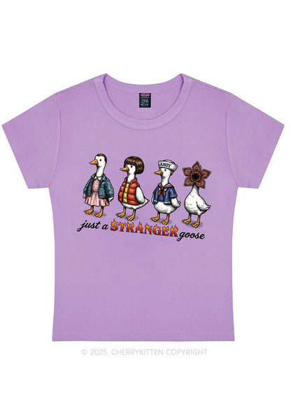 Just A Stranger Goose Y2K Baby Tee Cherrykitten