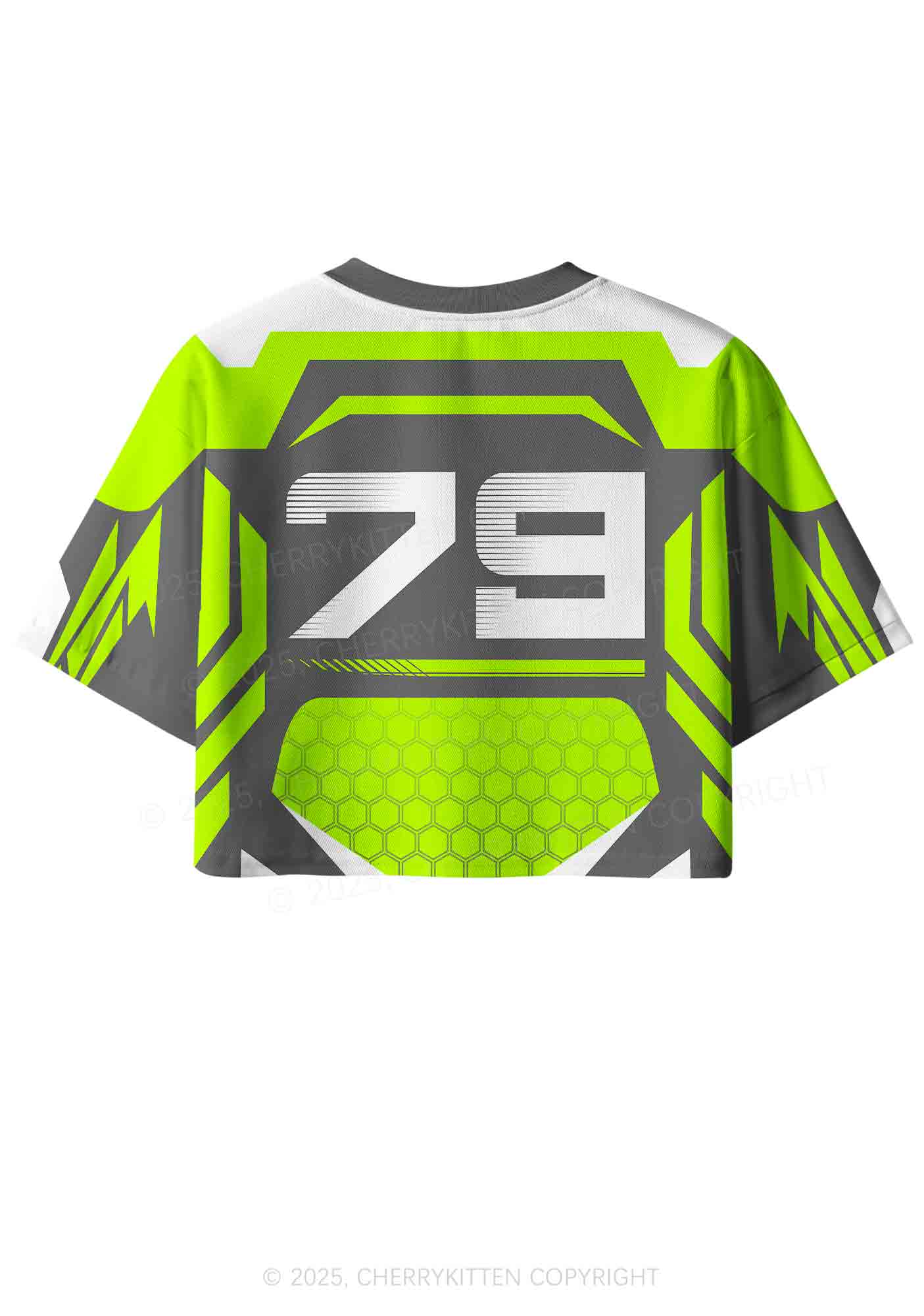 Custom Green Ride A DJ Y2K Crop Sport Jersey Shirts Cherrykitten