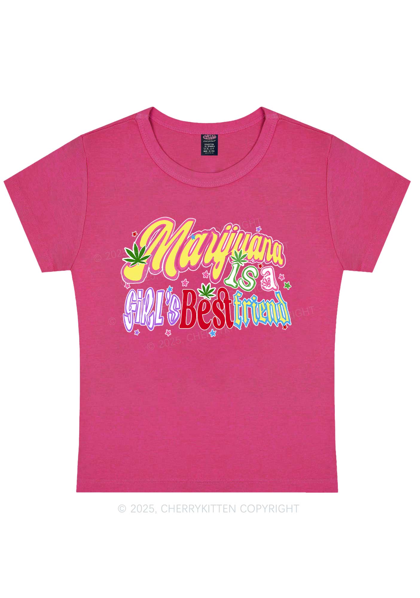 Girls Best Friend Y2K Baby Tee Cherrykitten