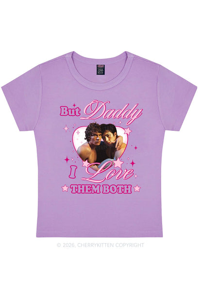 But Daddy I Love Them Both HR Y2K Baby Tee Cherrykitten