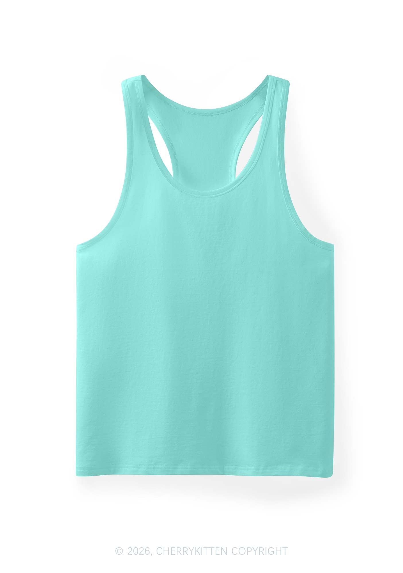 Plain Y2K Men Racerback Tank Top Cherrykitten