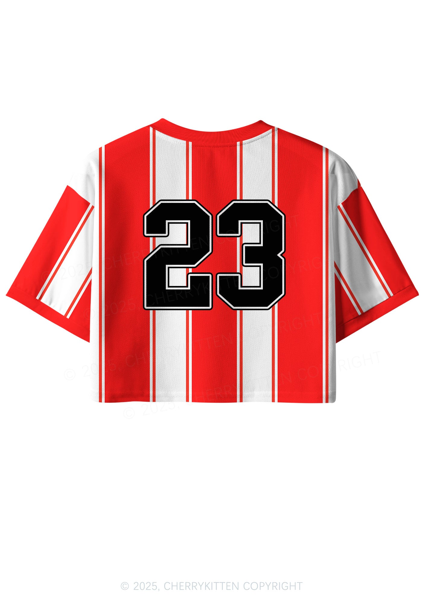 Custom Red Choke Me Y2K Crop Sport Jersey Shirts Cherrykitten