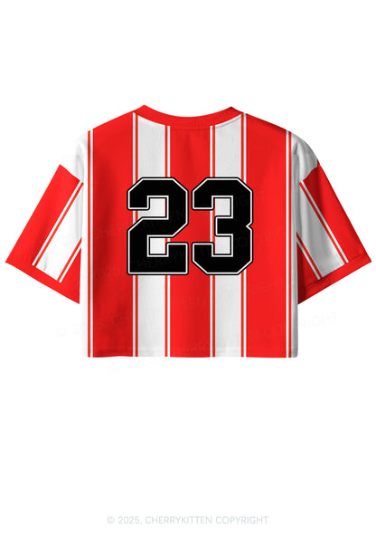 Custom Red Choke Me Y2K Crop Sport Jersey Shirts Cherrykitten