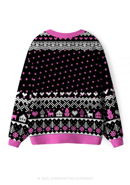 Future Mxxf Y2K Christmas Cardigan Knit Sweatshirt Cherrykitten
