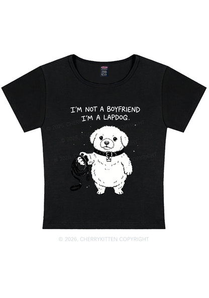 Im A Lapdog Y2K Baby Tee Cherrykitten
