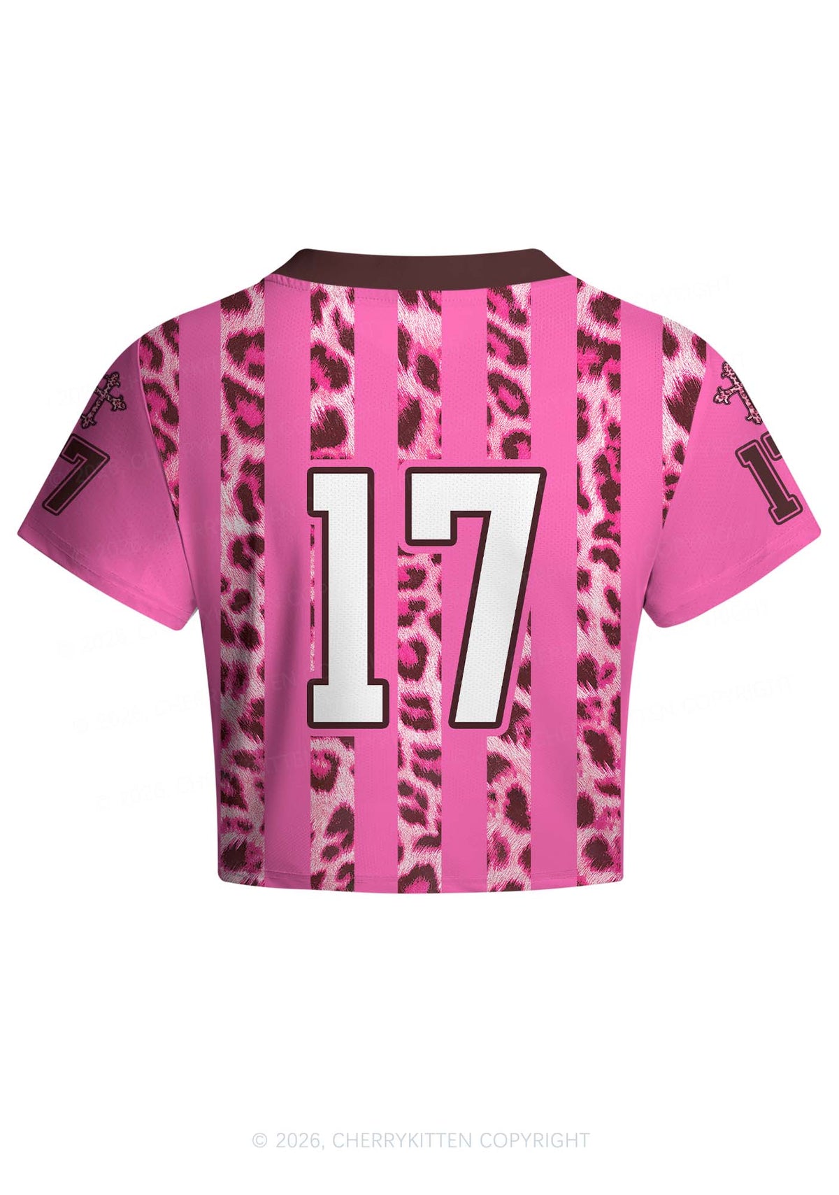 Born To Yap Y2K Crop Football Jersey Shirts Cherrykitten