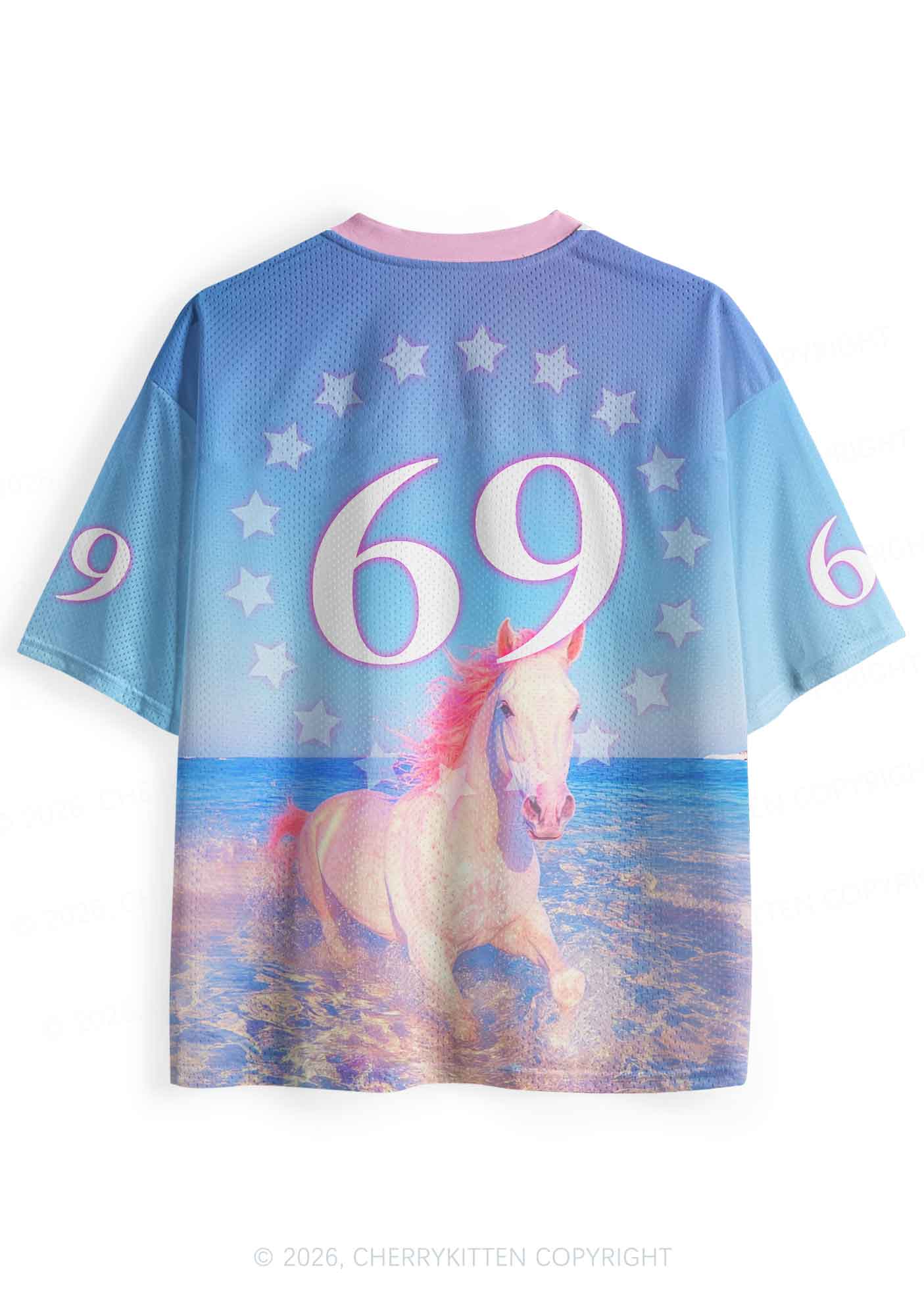 Blue Fag Princess Horse Pride Y2K Sport Jersey Shirts Cherrykitten