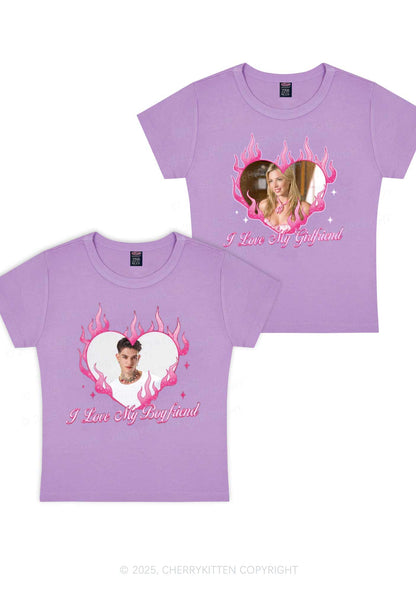 Custom I Love My GF BF Y2K Valentine's Day Baby Tee Cherrykitten