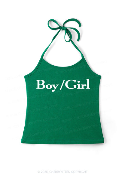 Boy Or Girl Pride Y2K Halter Neck Cami Cherrykitten